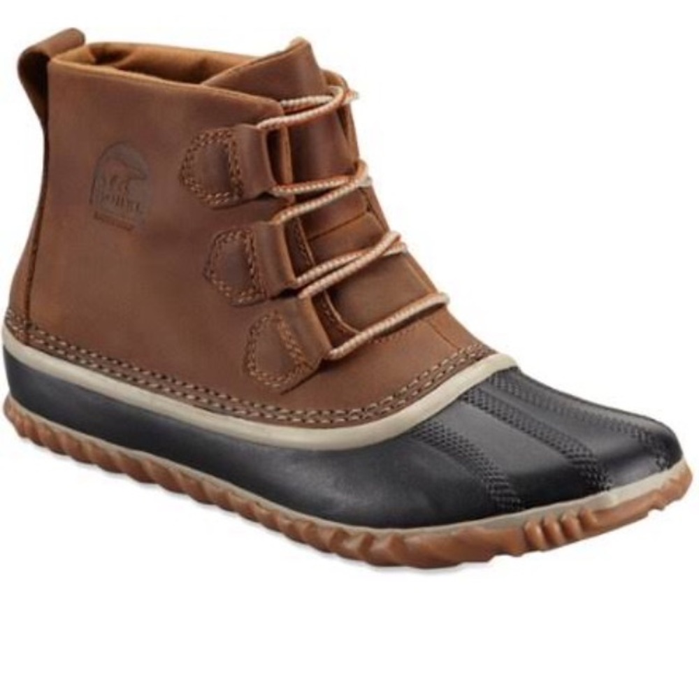 Sorel Out N' About leather duck boot